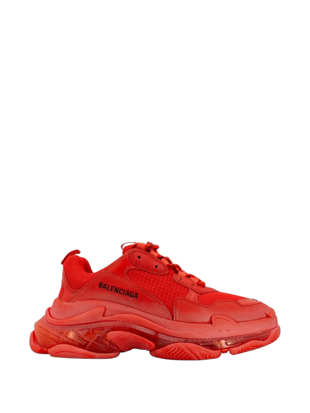 Balenciaga Triple S clear-sole sneakers - Rosso
