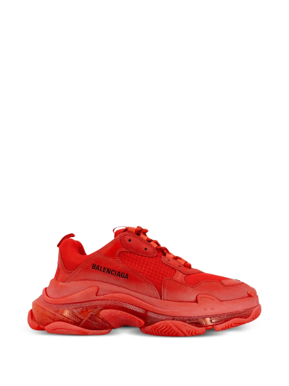 Balenciaga Triple S clear-sole sneakers - Rosso