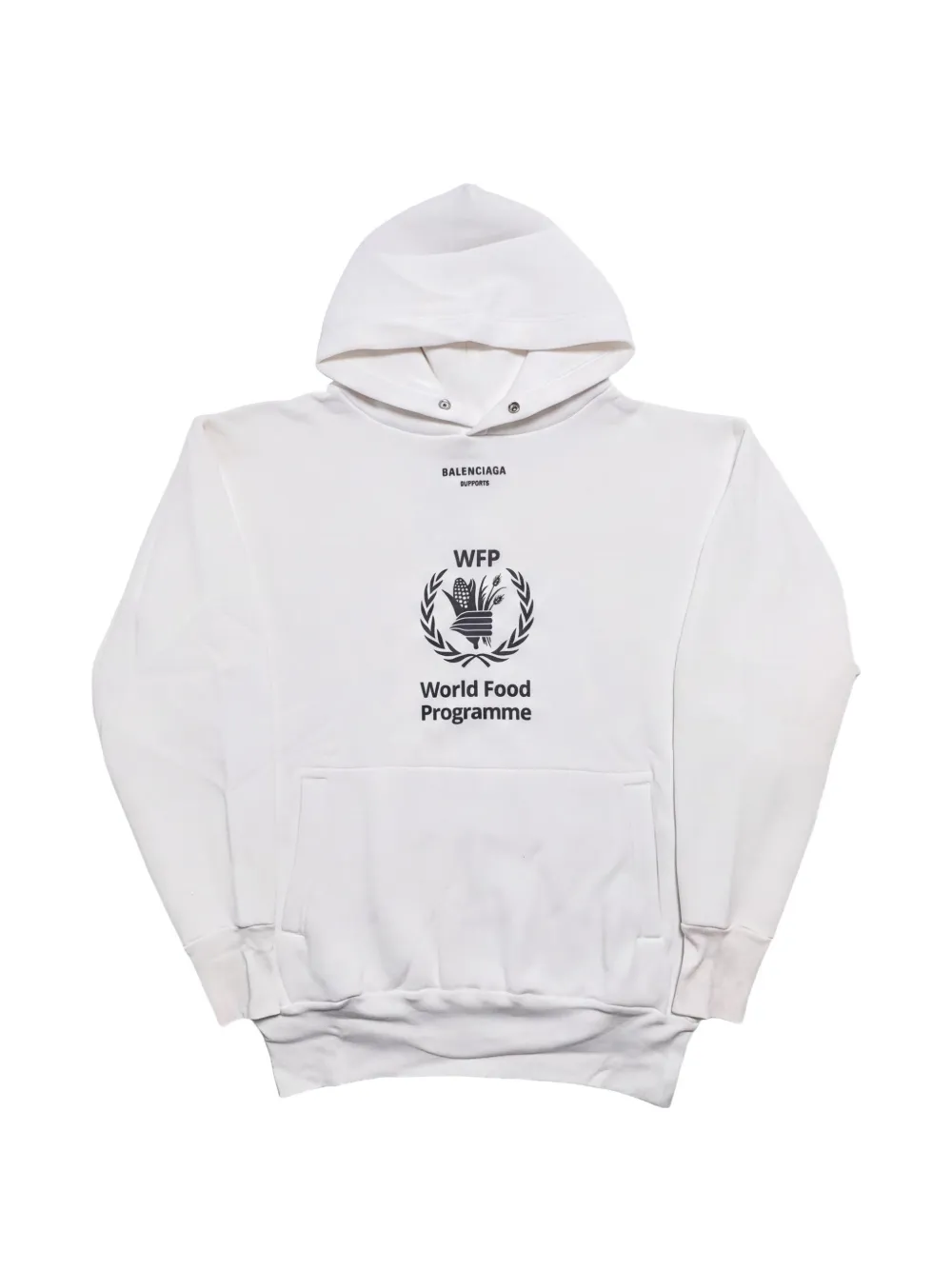 Balenciaga x World Food Programme logo-print hoodie - Toni neutri