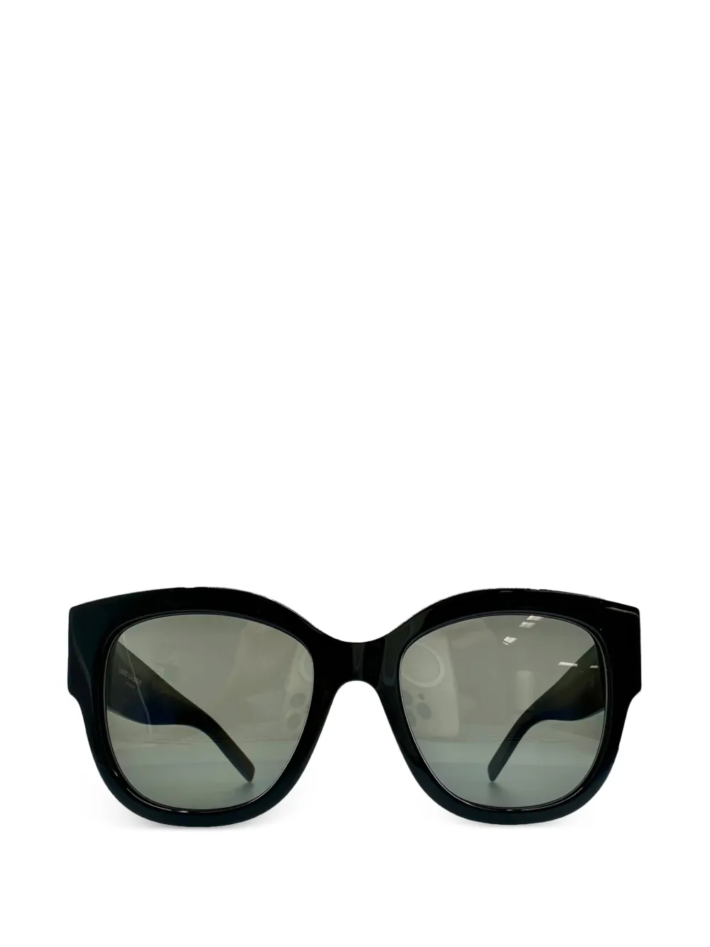 Saint Laurent SL M95 logo-plaque sunglasses - Schwarz
