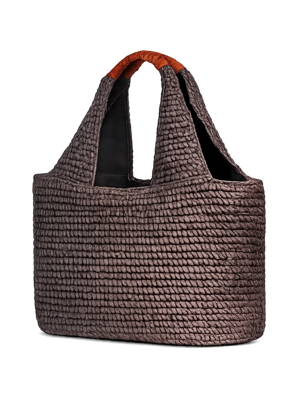 Sundek Maxi-shopper met logopatch Zwart