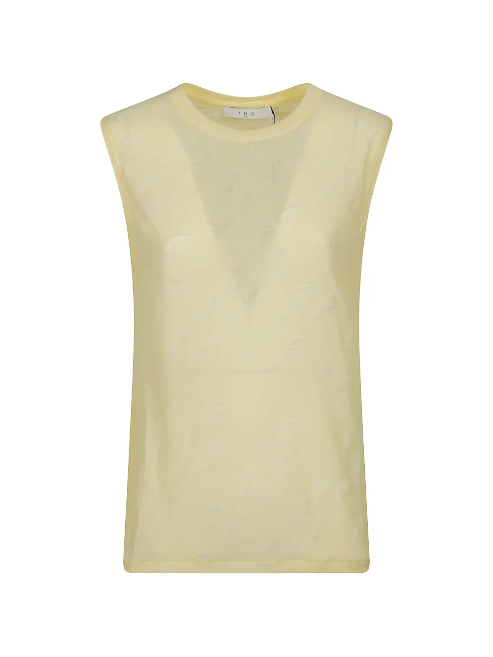 IRO Gloriana distressed sleeveless top - Giallo