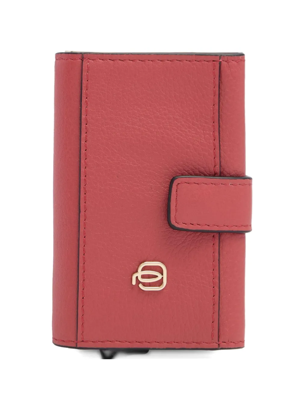 PIQUADRO leather pop-up cardholder - Arancione