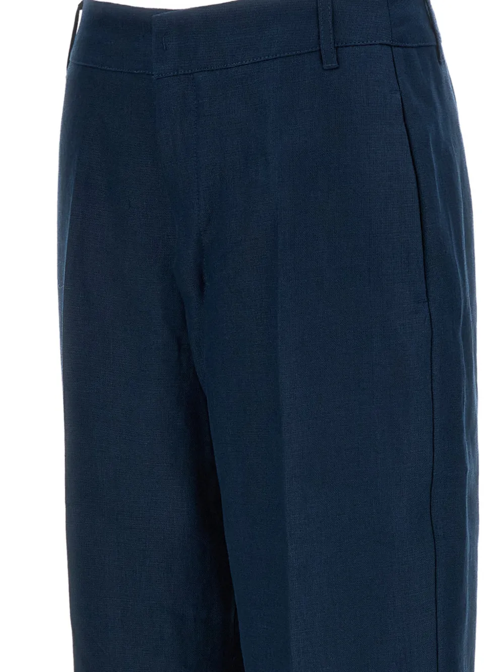 'S Max Mara Samanselmo linnen basketgeweven broek Blauw
