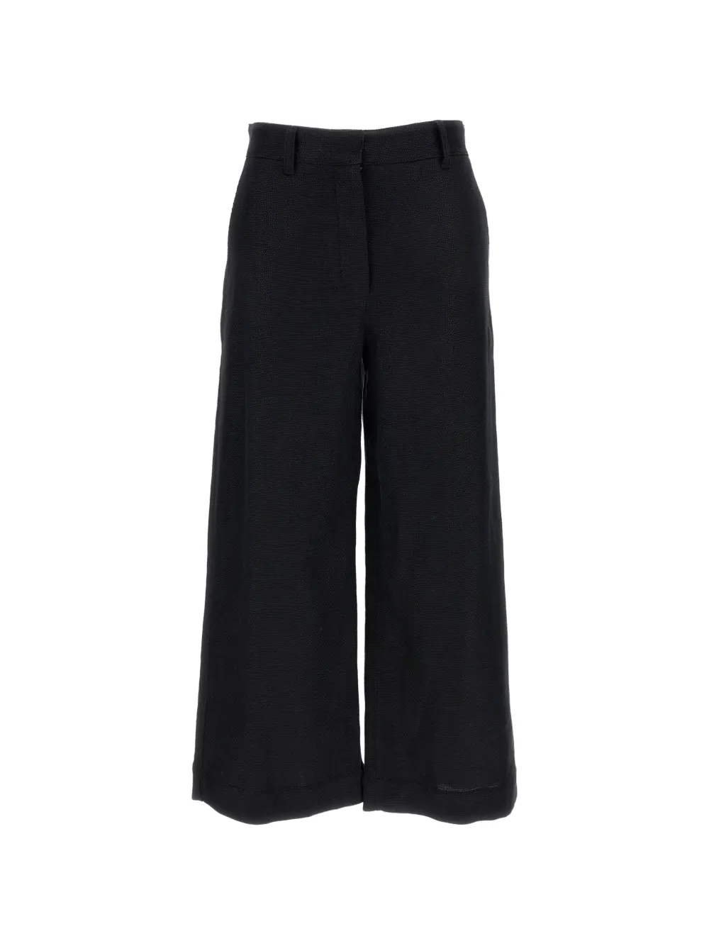 'S Max Mara Smmabissi basketweave straight-leg trousers - Nero