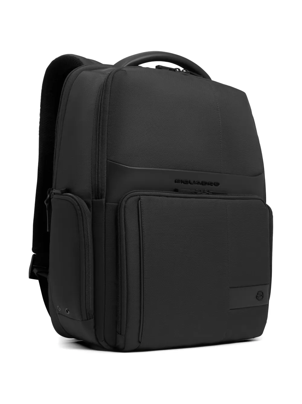 PIQUADRO Uitbreidbare laptop rugzak Zwart