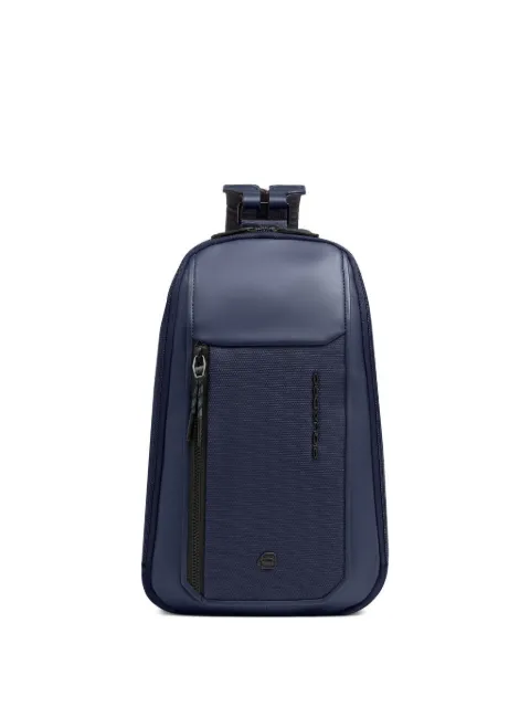 PIQUADRO convertible leather-trim backpack