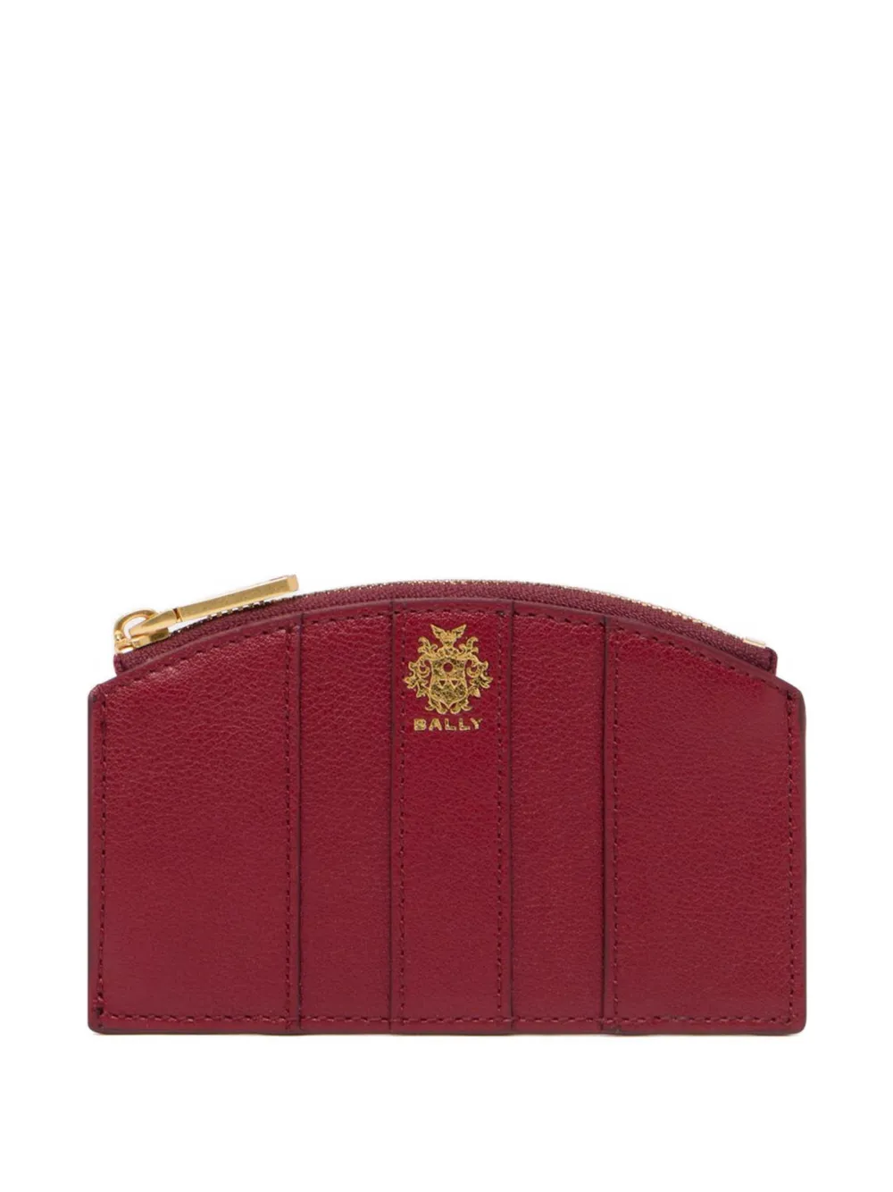 Bally logo-print leather coin purse - Rosso