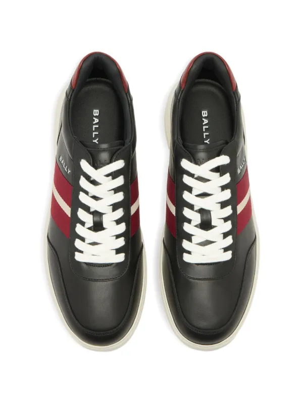 Bally Lift ストライプ スニーカー | ブラック | FARFETCH JP