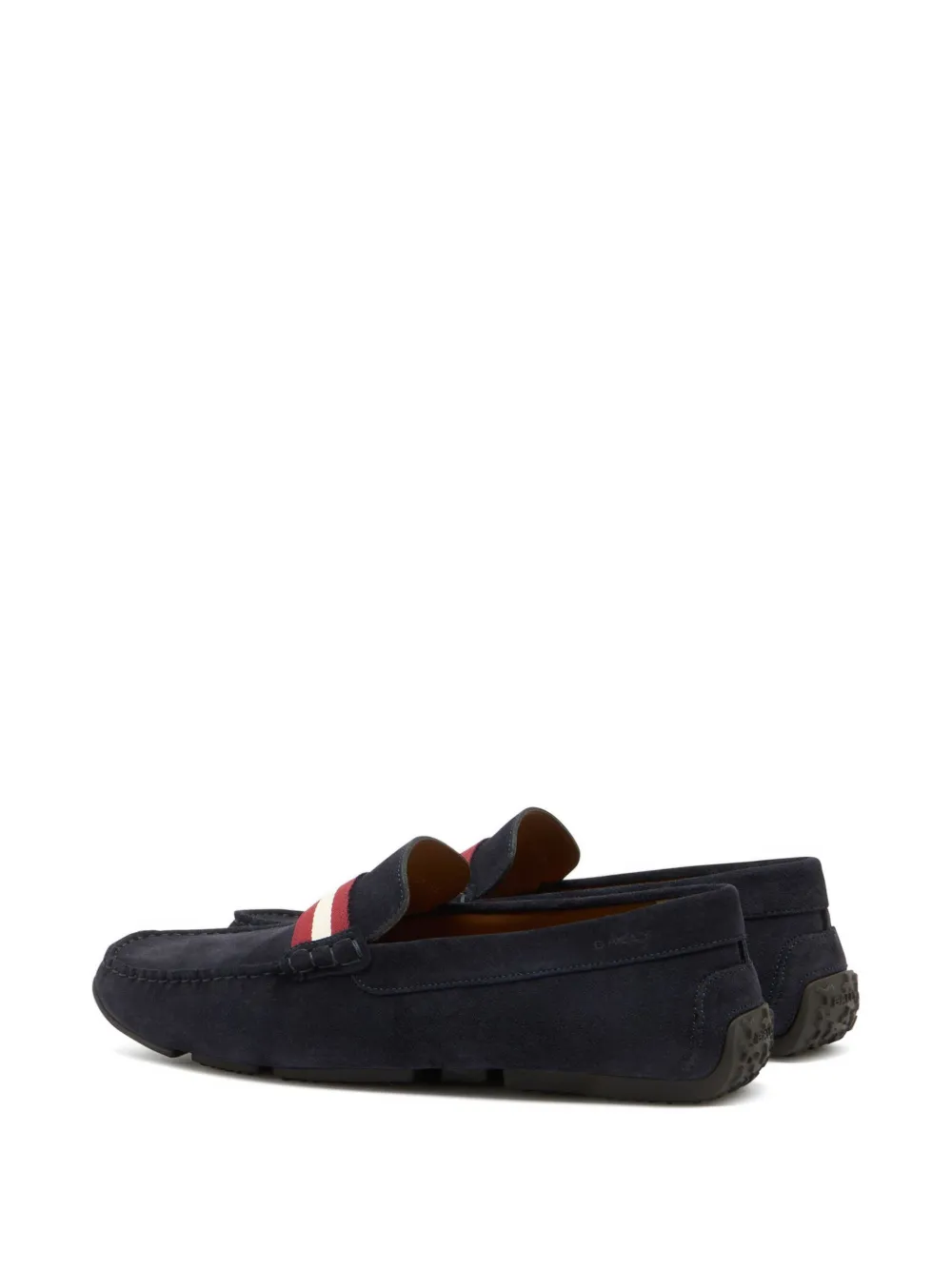 Bally Pilot stripe-detail loafers Blauw