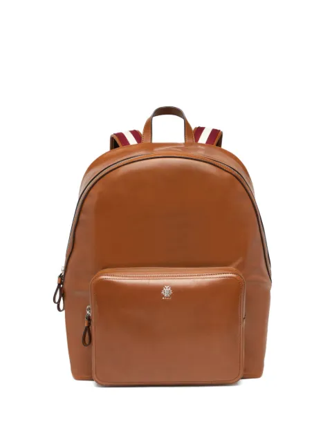Bally mochila Ray con placa del logo