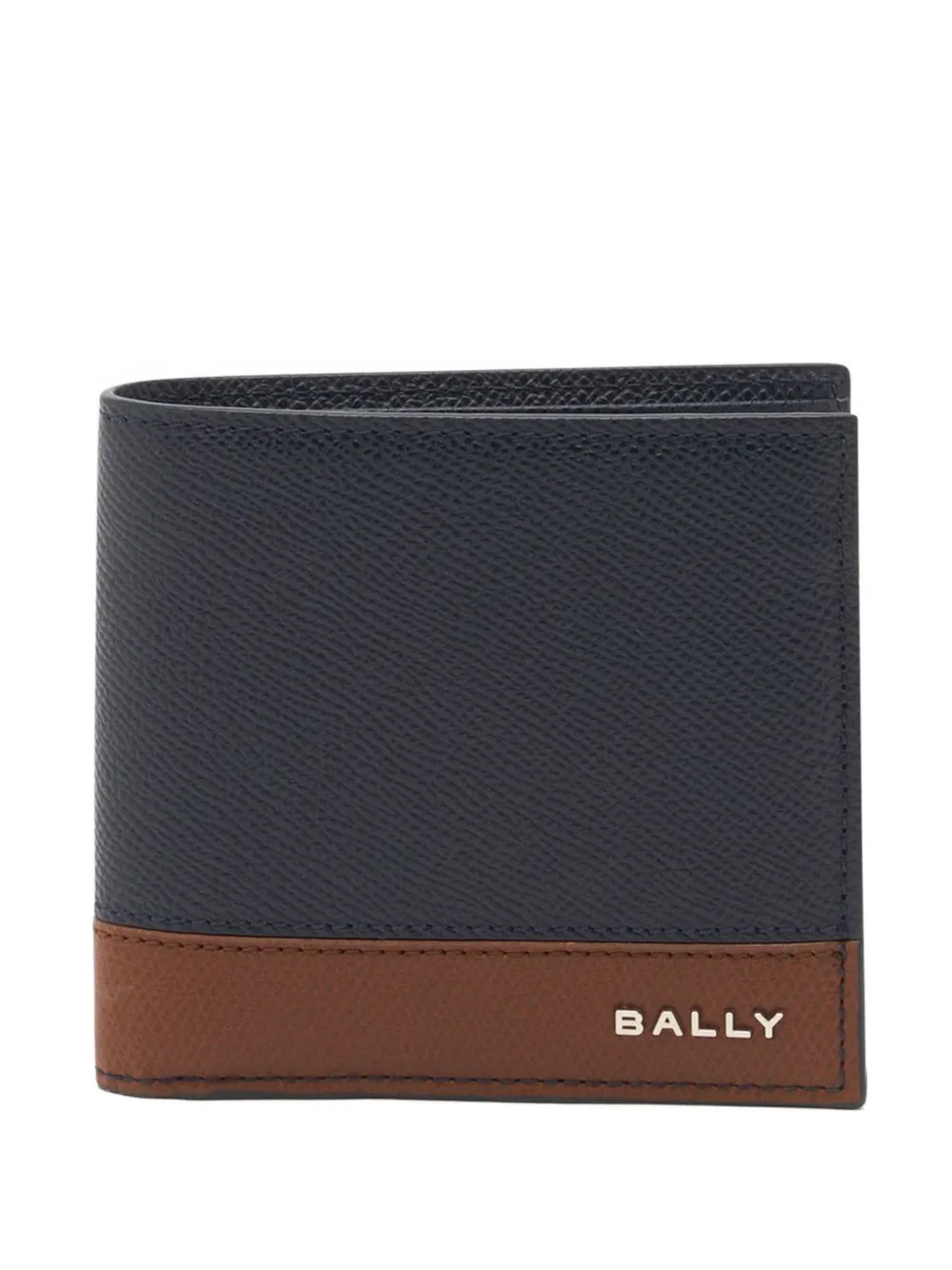 Bally Essential logo-plaque wallet - Blu