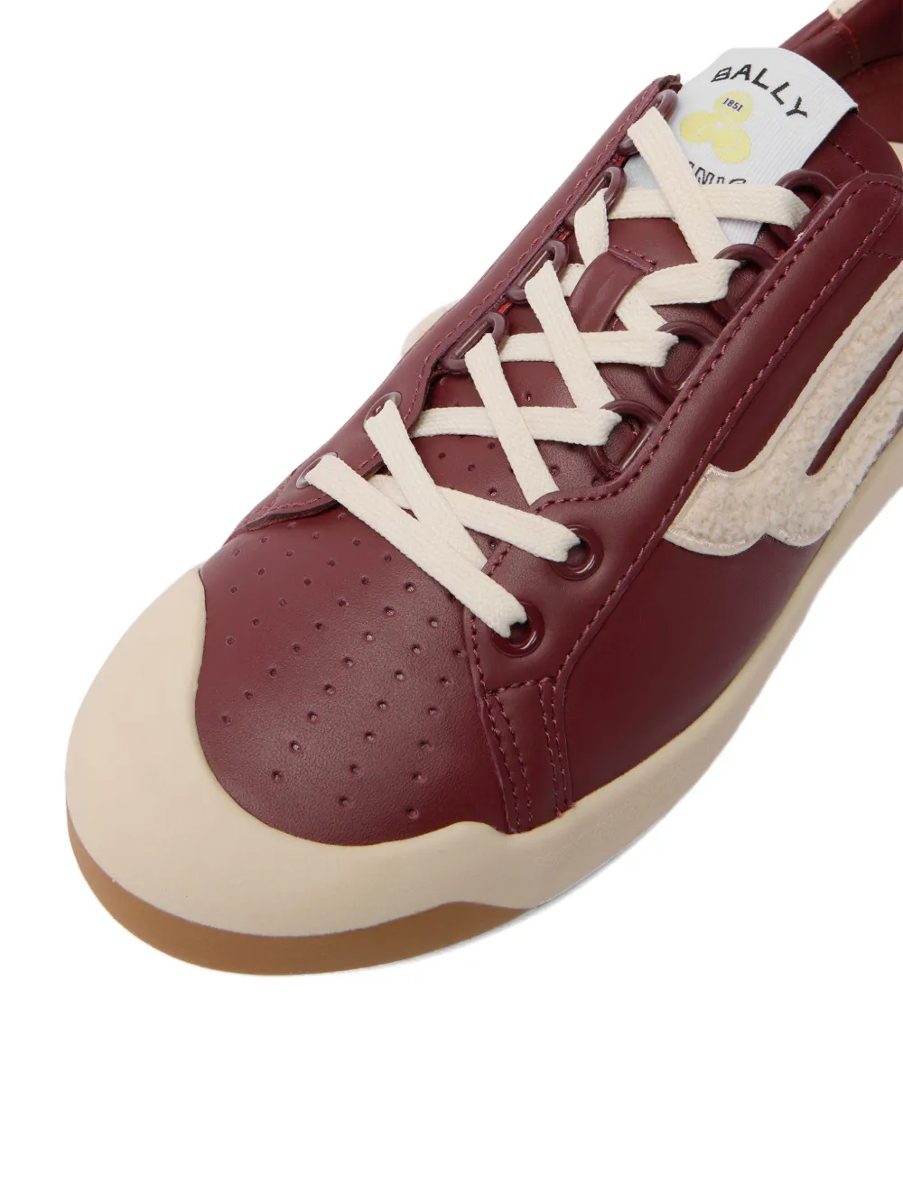 Bally Tennis Collection leather sneakers Rood