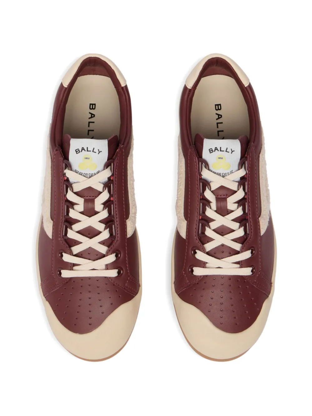 Bally Tennis Collection leather sneakers Rood