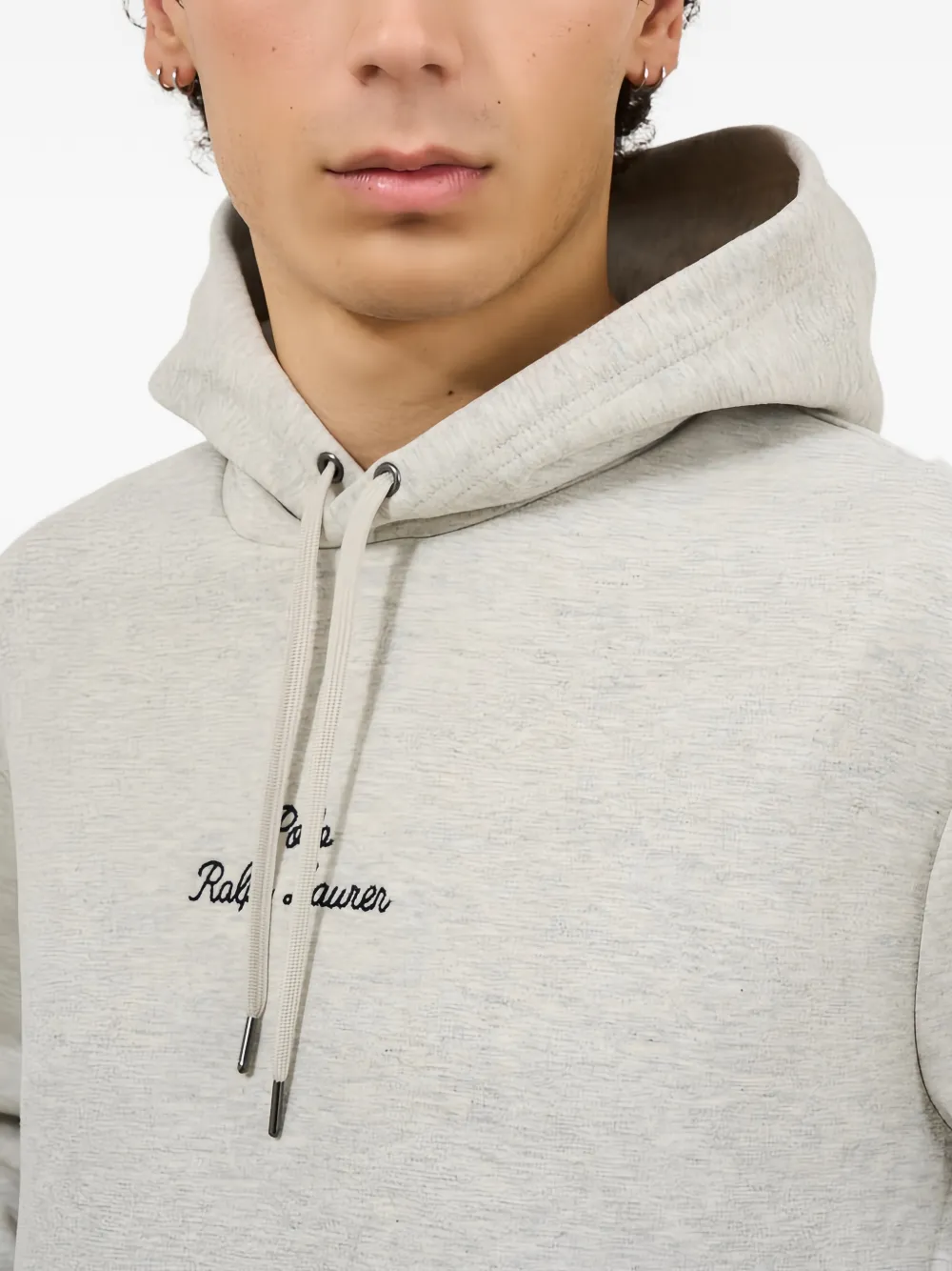 Polo Ralph Lauren Hoodie met geborduurd logo Grijs