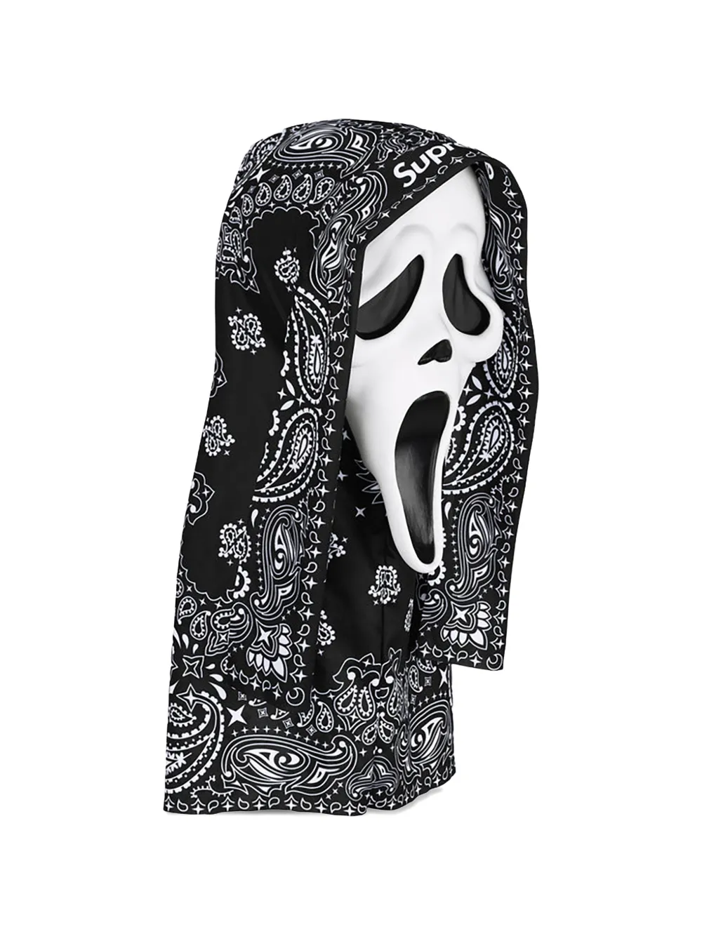 Supreme Ghostface masker met paisley-print Wit