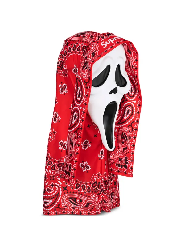 Supreme Ghost Face マスク 赤いバンダナ柄 Supreme Ghostface® ペイズリーマスク | ホワイト | FARFETCH JP