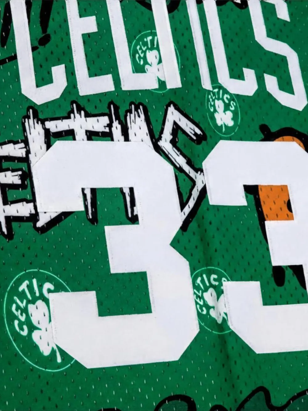 Mitchell & Ness Larry Bird Boston Celtics Slap Sticker swingman tanktop Groen