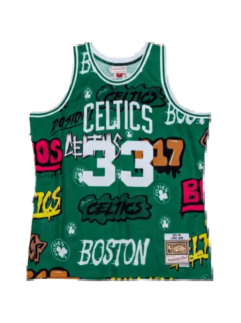 Mitchell & Ness Larry Bird Boston Celtics Slap Sticker swingman tank top