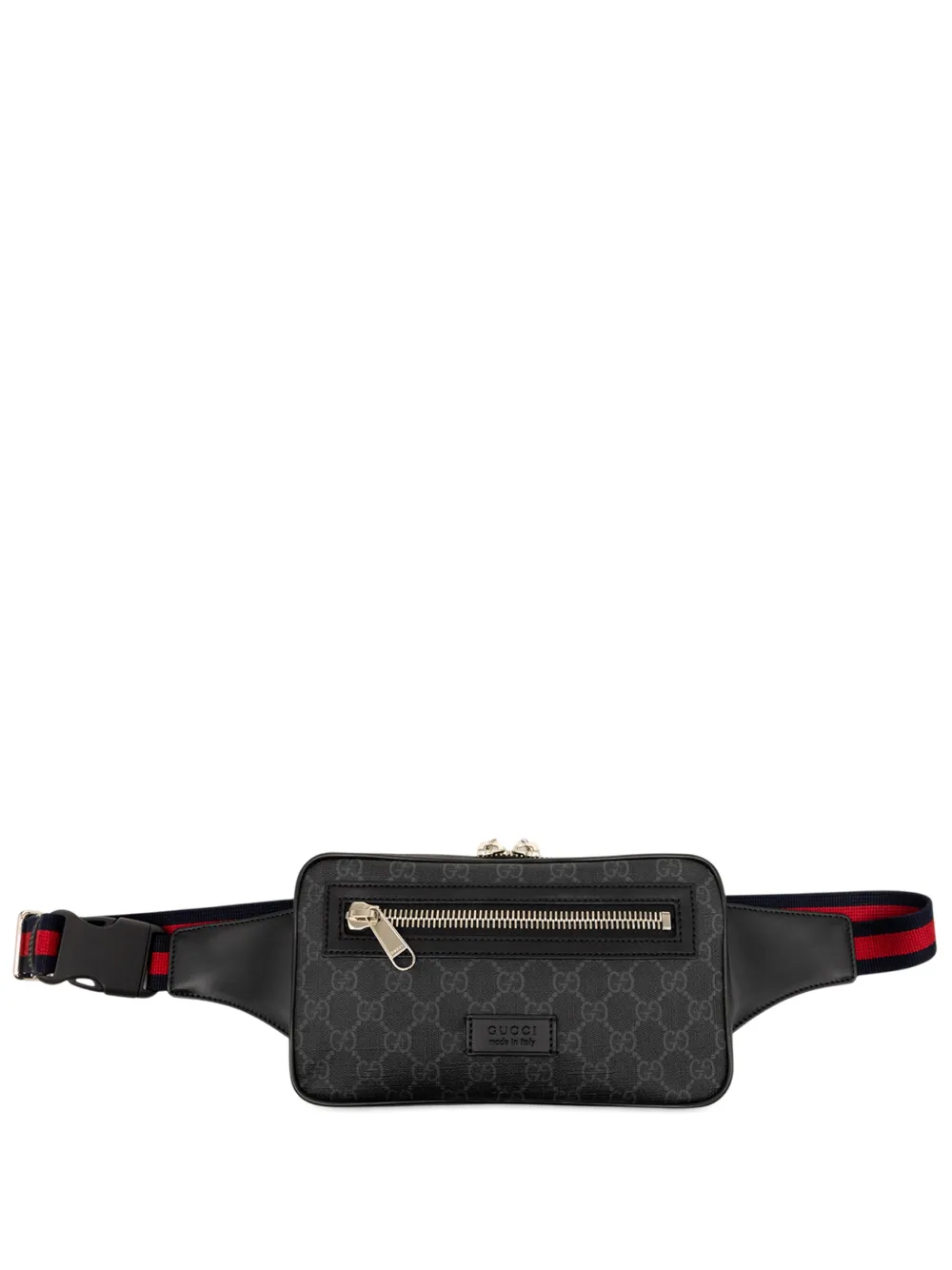 Gucci Pre-Owned 2000-2015 GG Supreme Web belt bag - Black