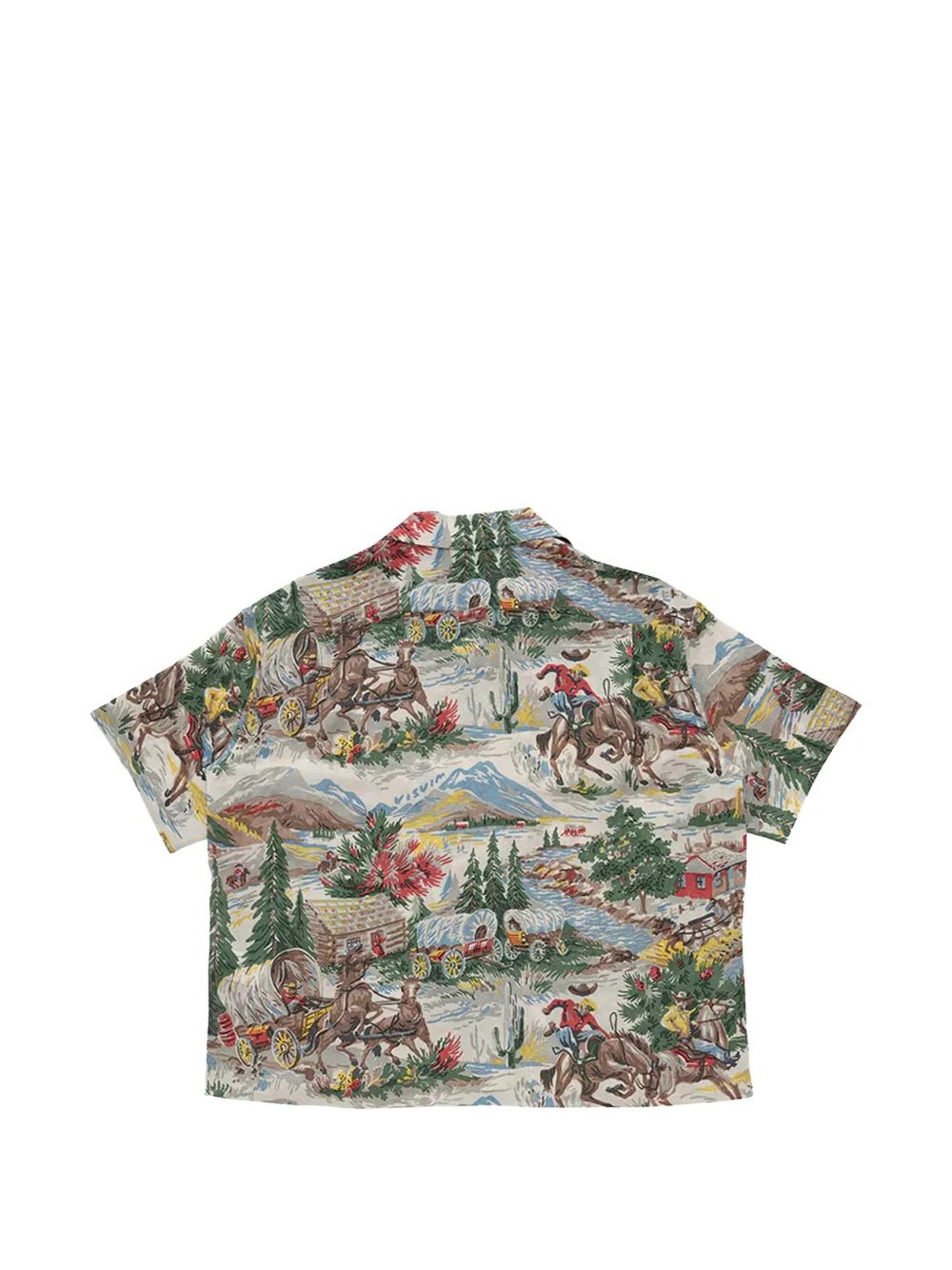  Visvim Camisa Crosby Con Estampado Gráfico - Azul 
