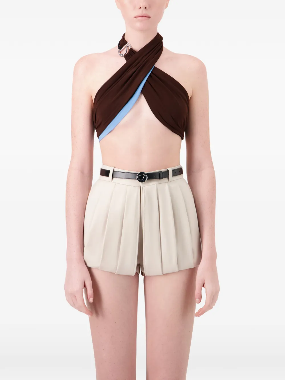 Coperni Infinity Logo-buckle Leather Belt in Black, view 4