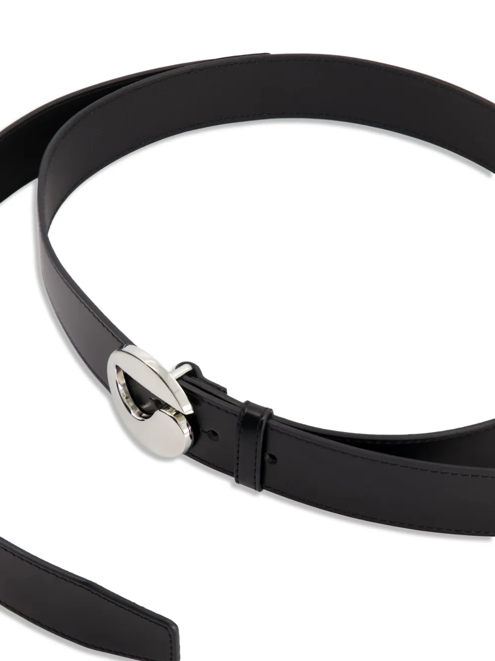 Coperni Infinity Logo-buckle Leather Belt in Black, view 3
