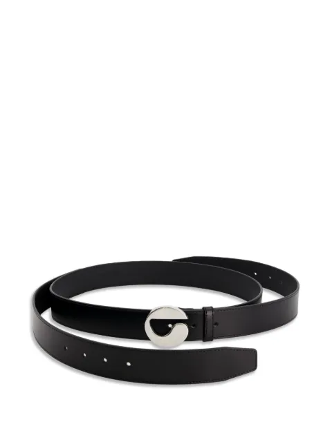 Coperni Infinity logo-buckle leather belt