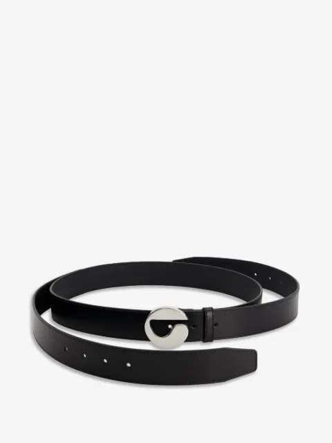 Coperni Infinity logo-buckle leather belt