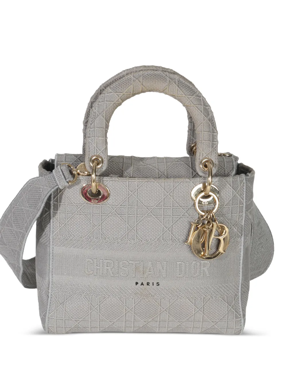 Christian Dior Pre-Owned medium Cannage Lady D-Lite tote bag - Grey