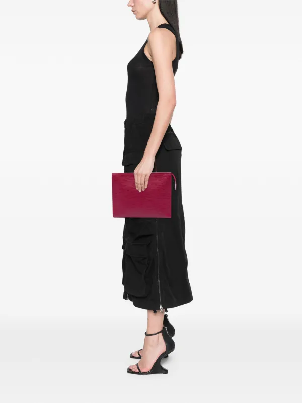 LOUIS VUITTON アールデコ クラッチバッグ エピレザー レッド Louis Vuitton Pre-Owned 2019 エピ トワレ ポーチ 26 クラッチバッグ