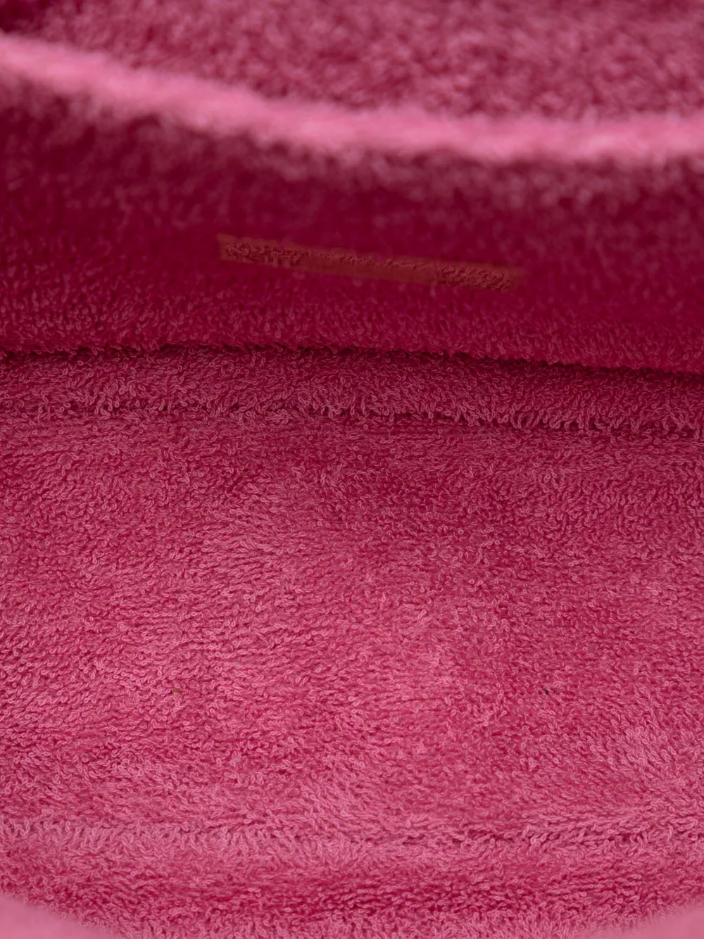 Fendi Pre-owned 2010-2026 Embossed Terry Cloth FF 1974 Convertible Belt Baguette Satchel in Pink, view 5