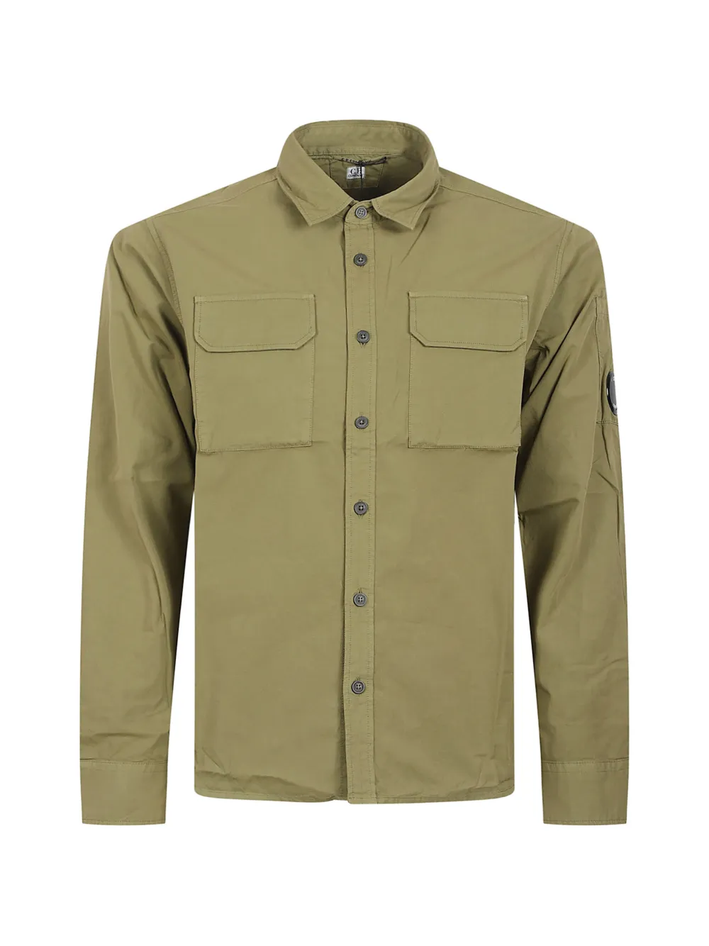 C.P. Company Lens-detail flap-pocket shirt - Verde
