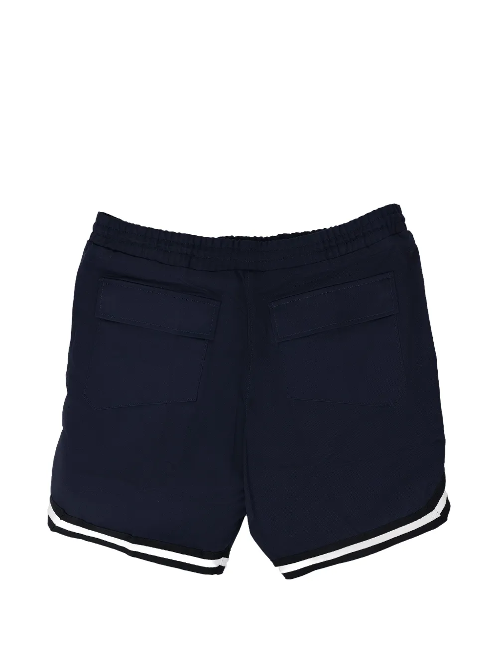 RHUDE Twill shorts met gestreepte afwerking Blauw