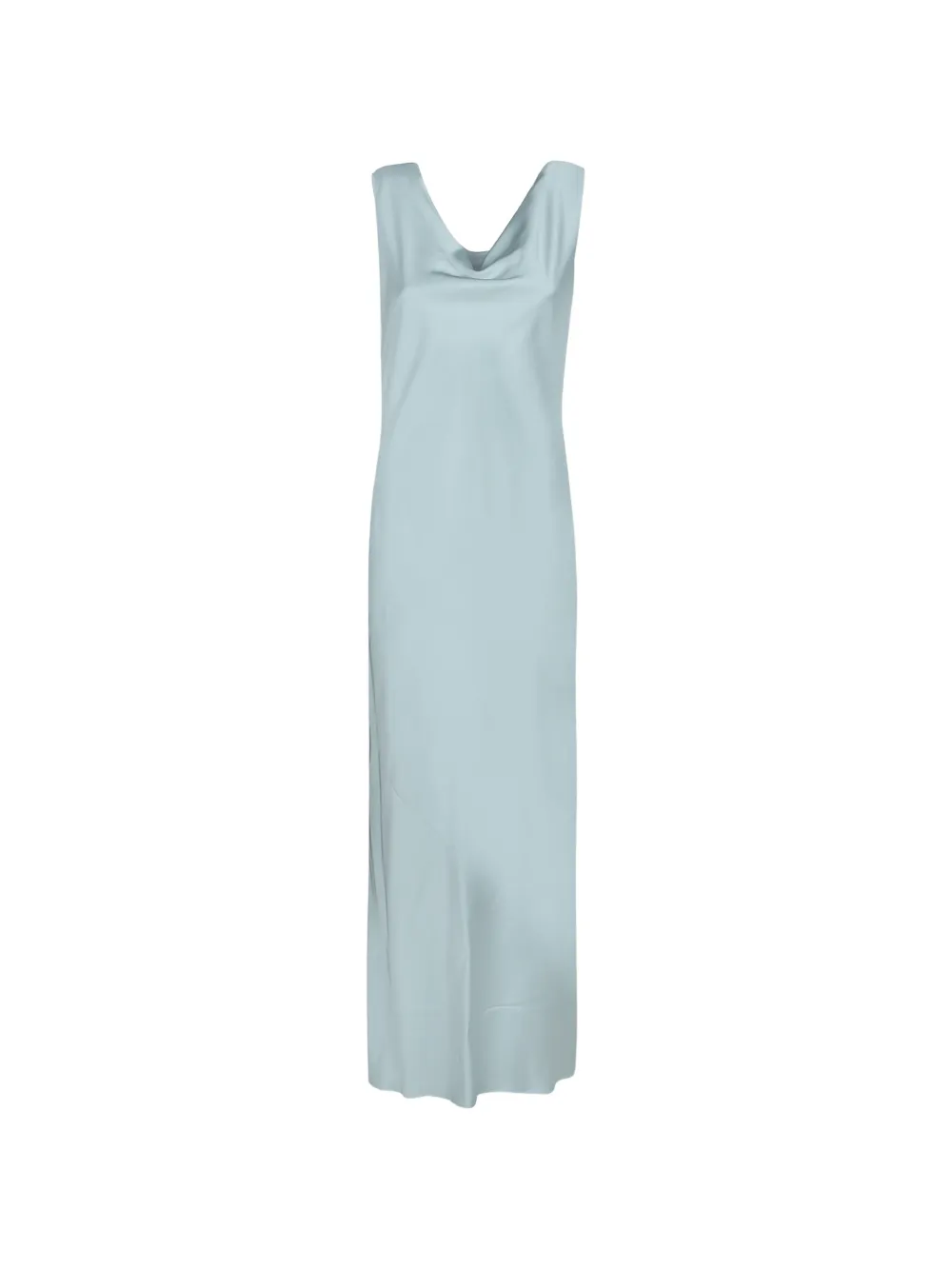 Blanca Vita cowl-neck draped-back maxi dress - Blu