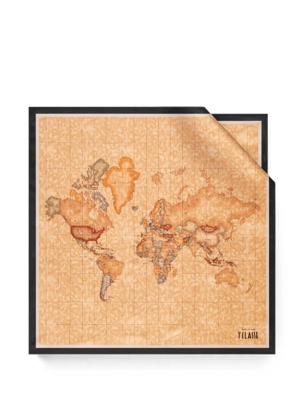 ALVIERO MARTINI 1° CLASSE Geo silk scarf - Toni neutri