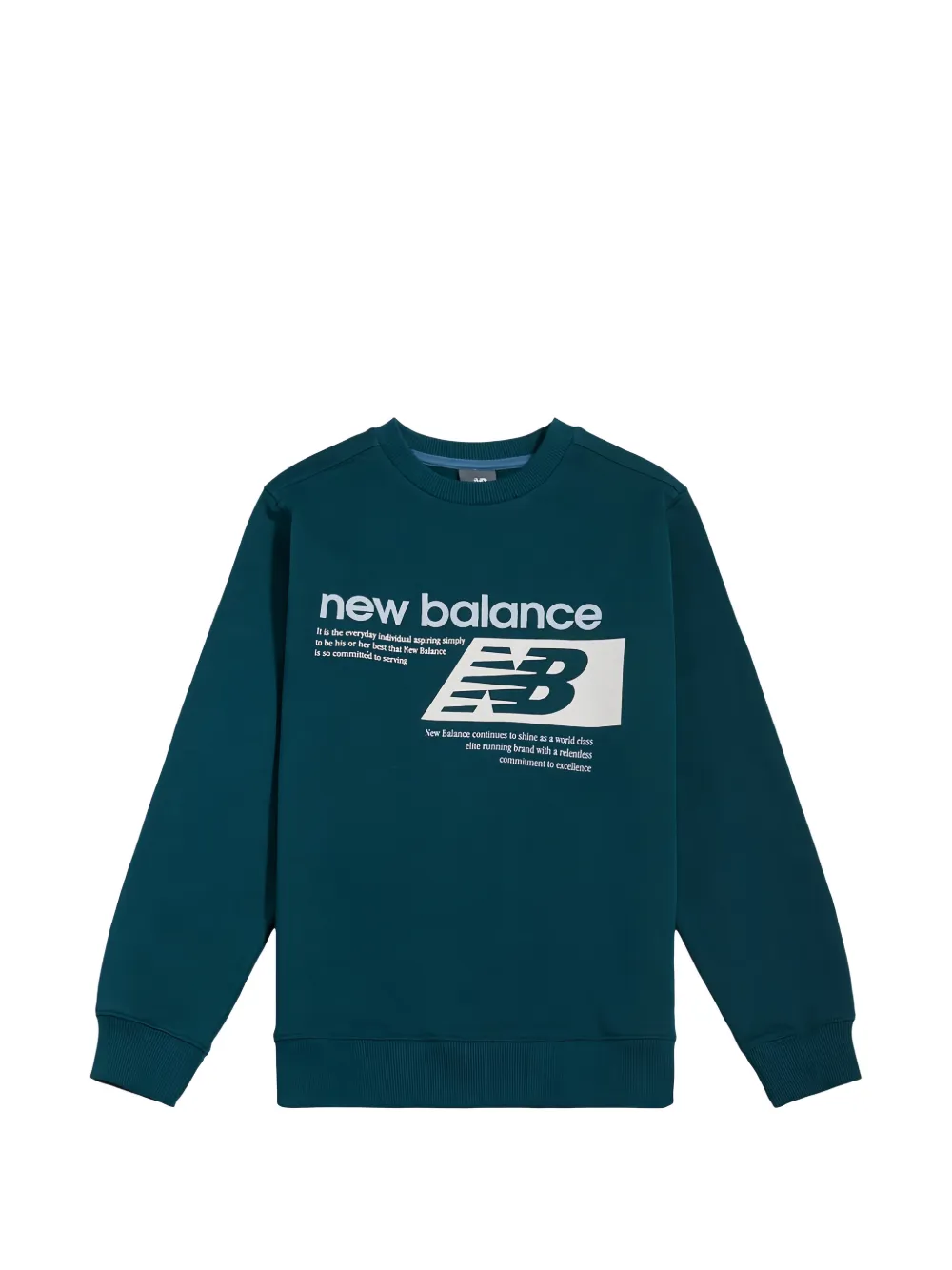 New Balance Kids logo-print sweater - Blu
