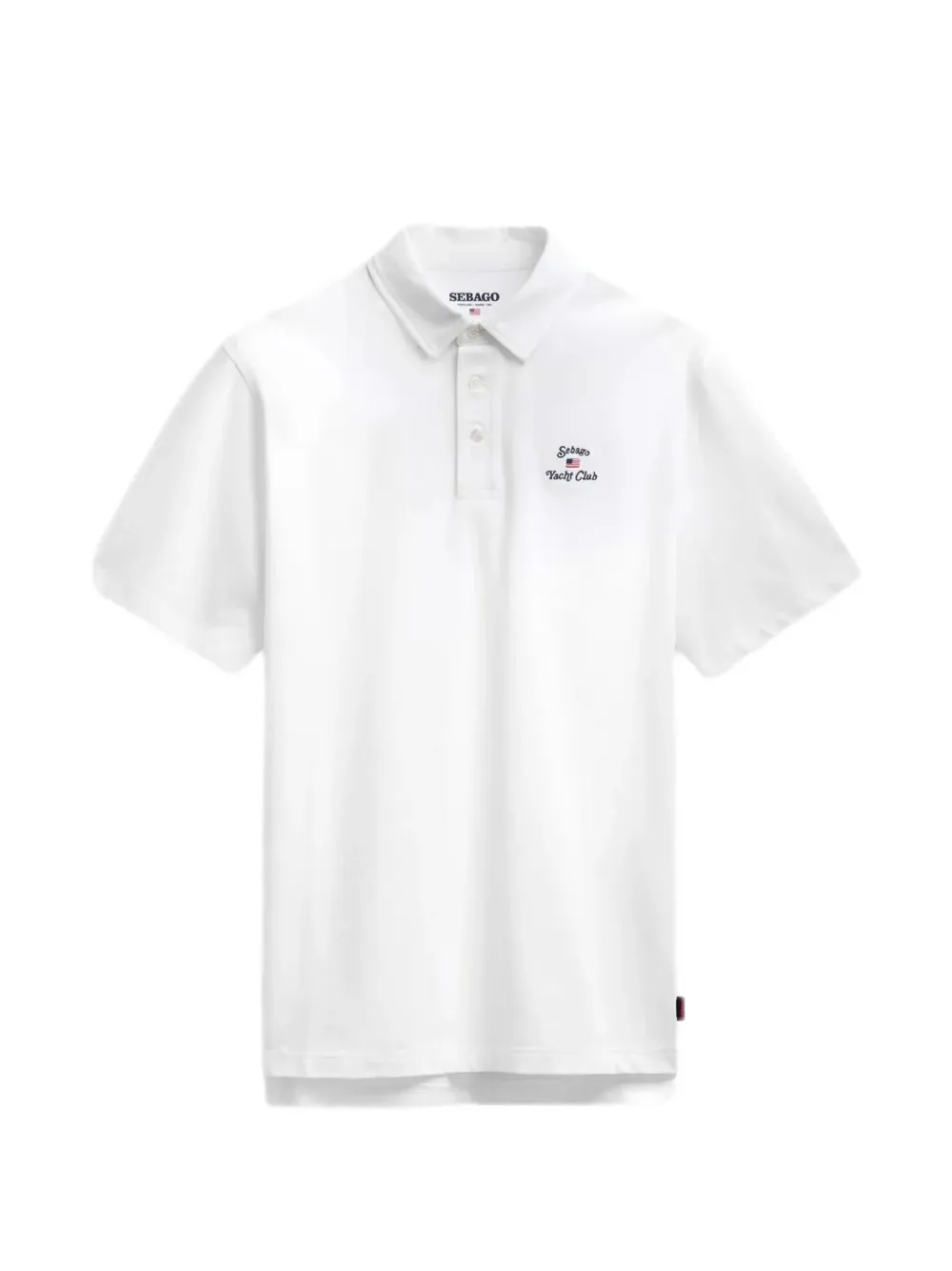 Sebago Yacht Club embroidered polo shirt - Weiß