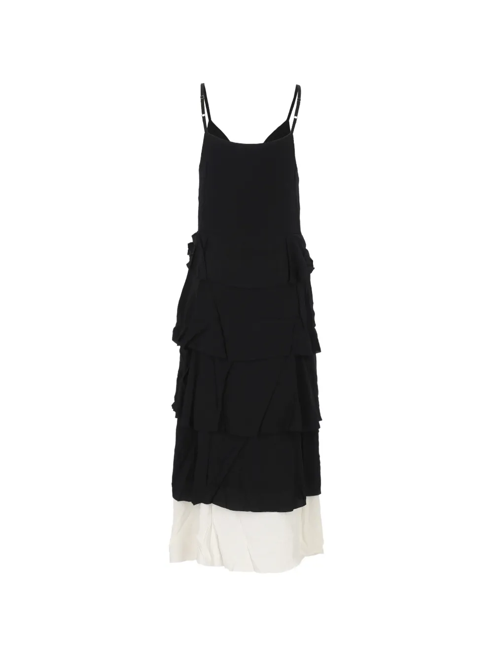 Fiorucci Midi-jurk met ruches Zwart