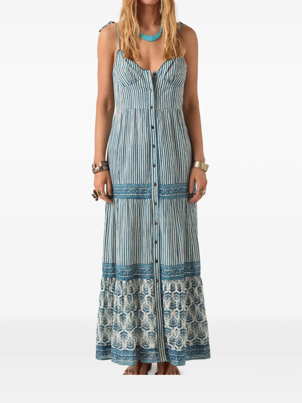 MAISON HOTEL Cristina maxi dress - Blau