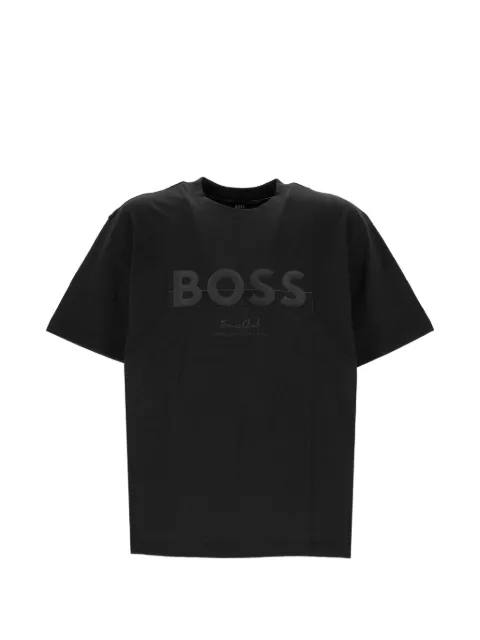 BOSS logo-print crew-neck T-shirt