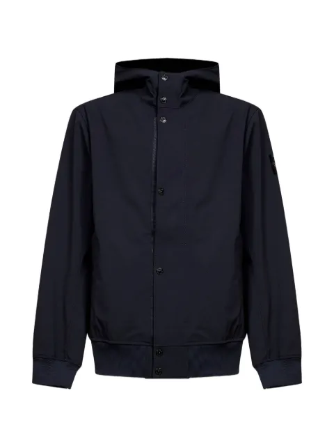 Stone Island 로고 패치 후드 재킷