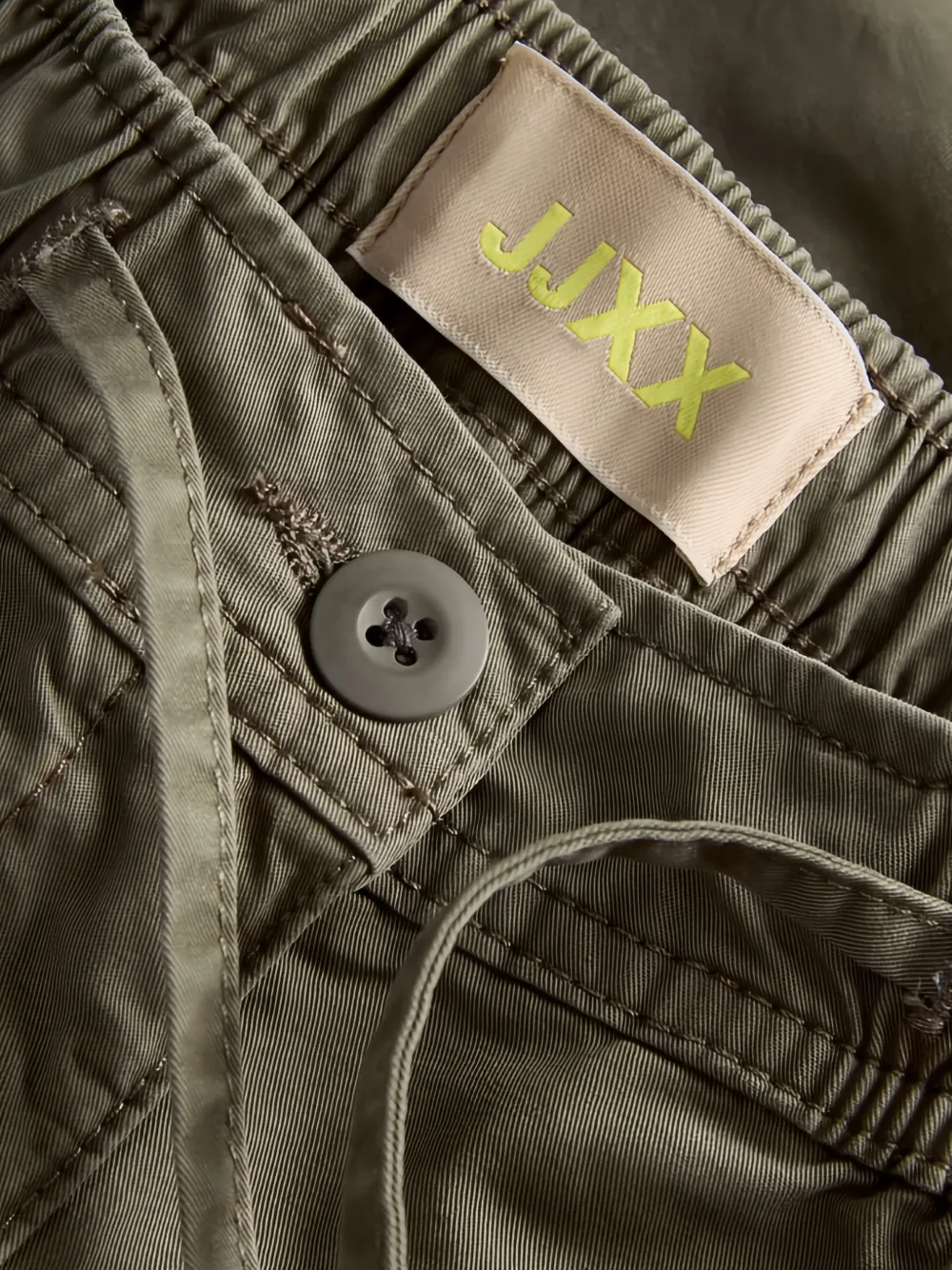 JJXX Shorts met trekkoordtaille Groen