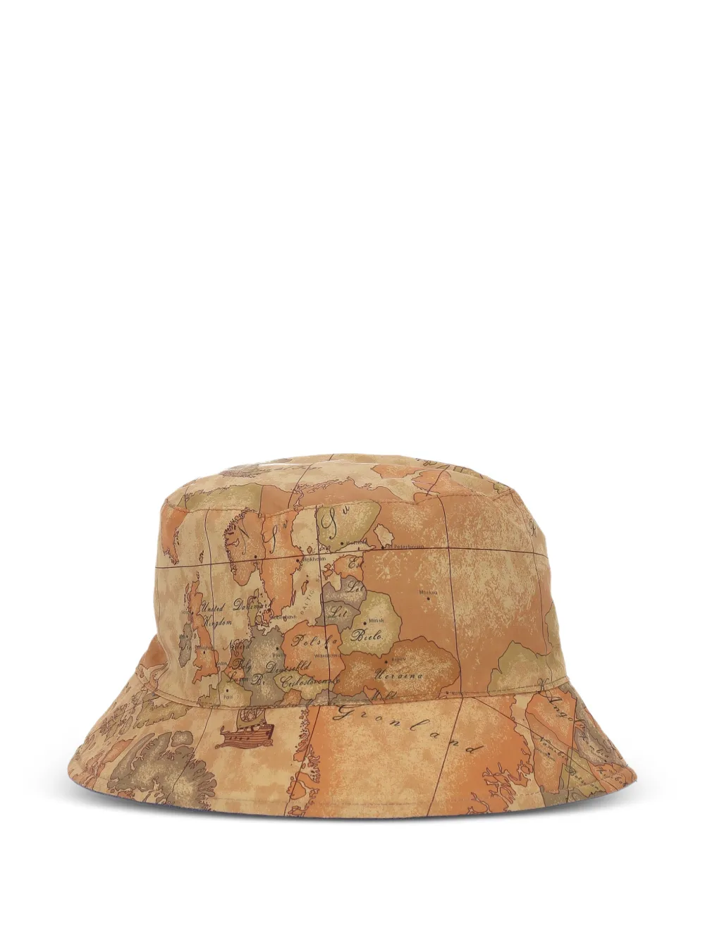 ALVIERO MARTINI 1° CLASSE Geo Map reversible bucket hat - Blu