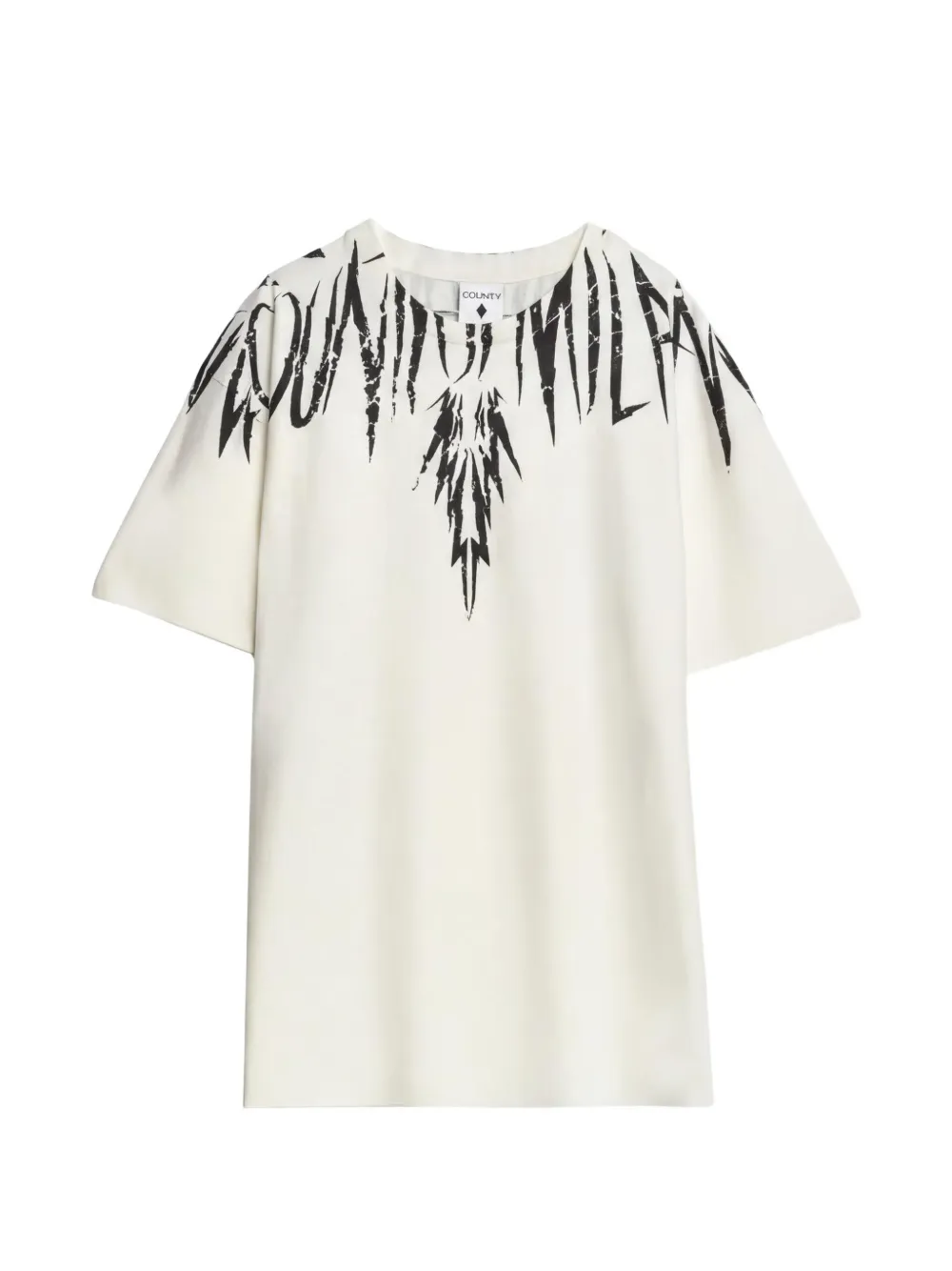 COUNTY OF MILAN KIDS logo-print T-shirt - Toni neutri