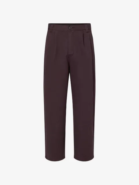 Carhartt WIP pleated stonewashed trousers
