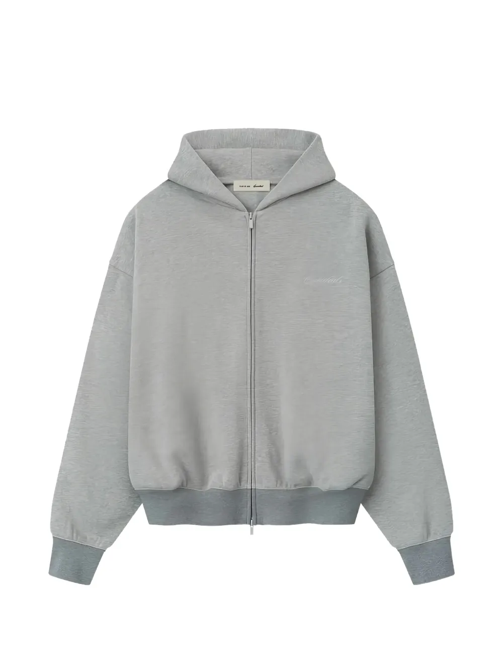 FEAR OF GOD ESSENTIALS Essentials logo-embroidered hoodie - Grau