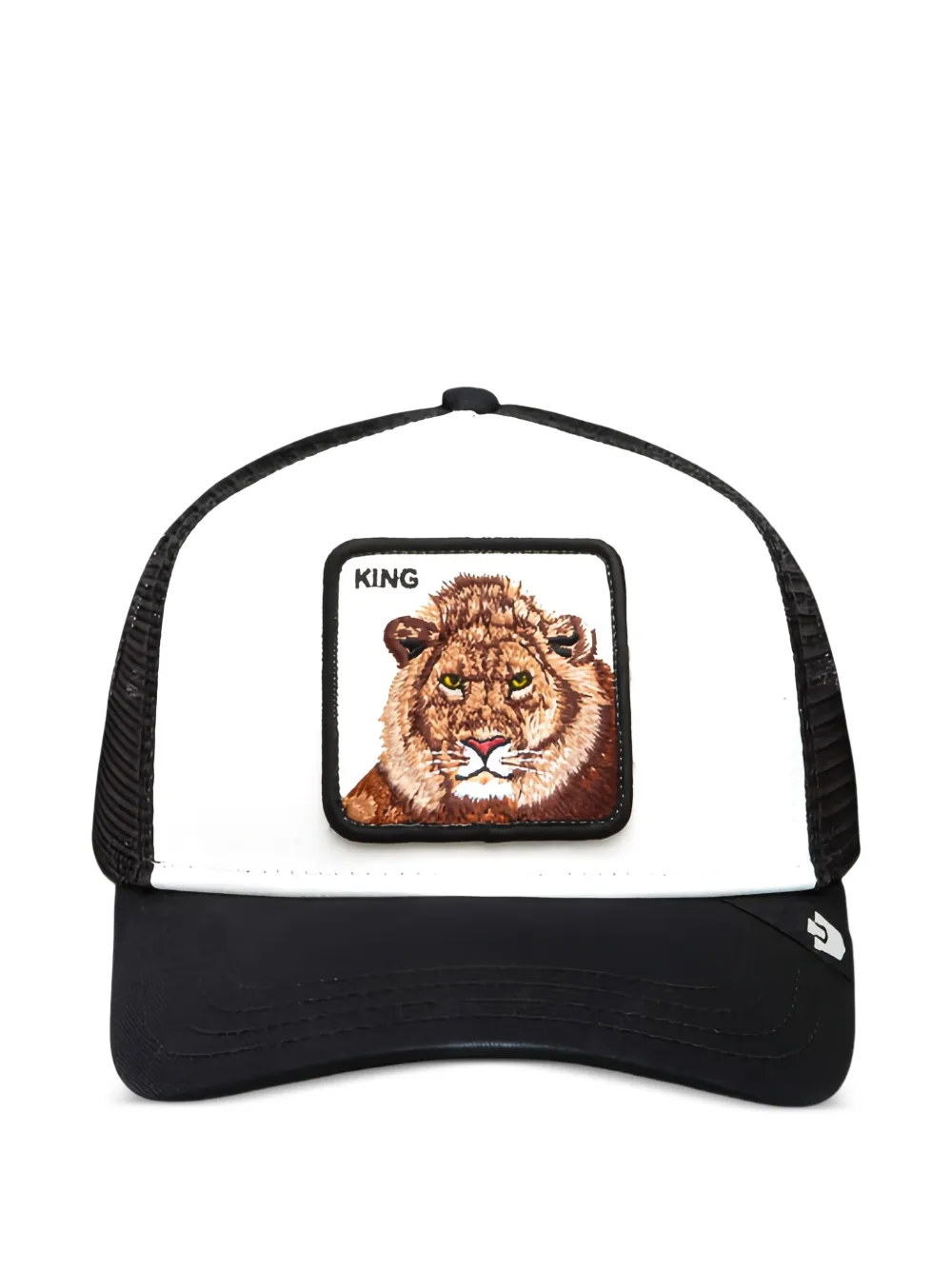 GOORIN BROS lion-patch mesh-panelled cap - Nero