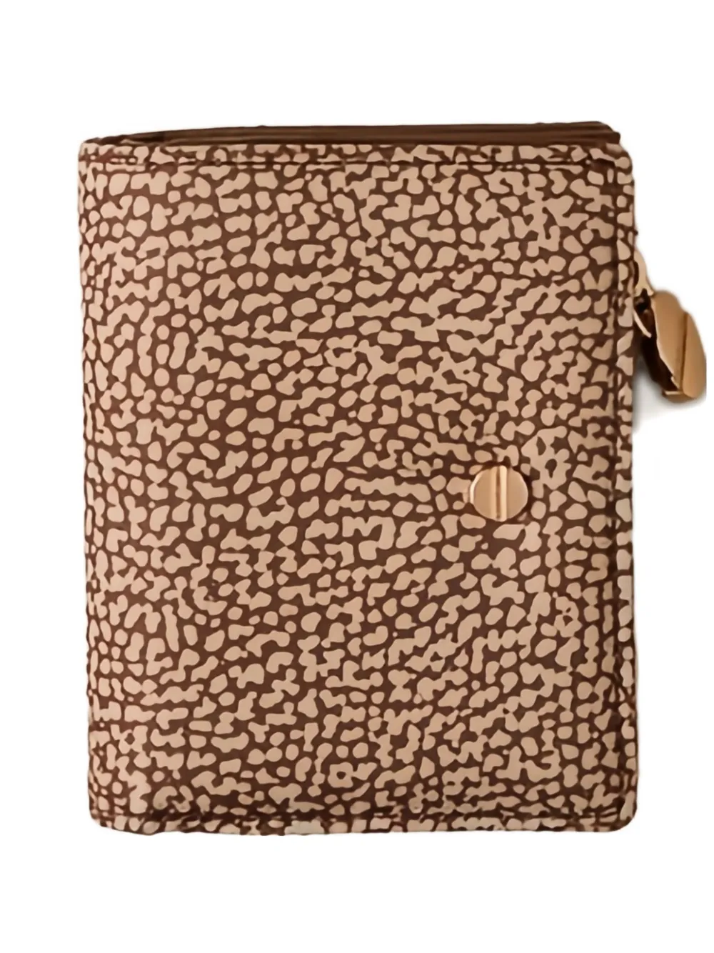 Borbonese eye-of-the-partridge print wallet - Marrone