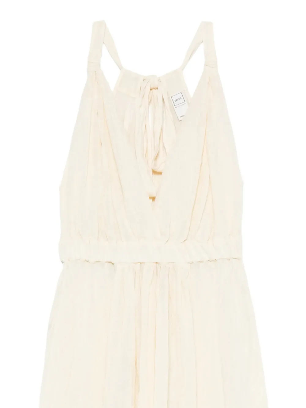 120% Lino Linnen halterjurk Beige
